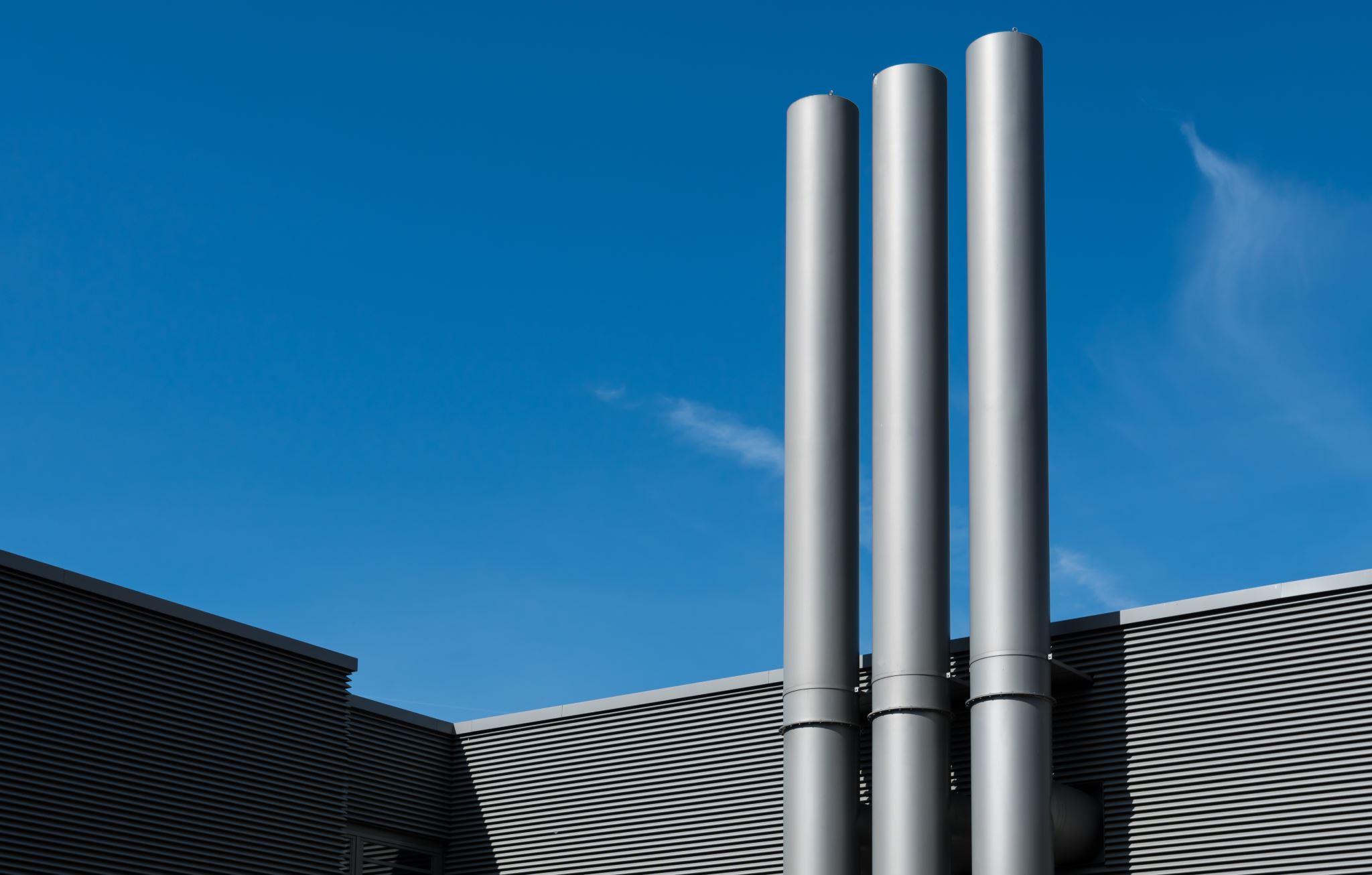 Steel profile installation on sustainable building